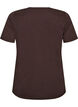 T-shirt med tryck, Brun, Packshot image number 1