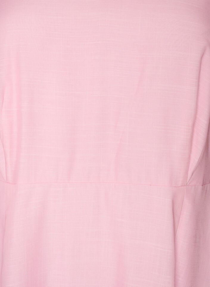 Midikl&auml;nning med empirsk&auml;rning och blomm&ouml;nster, Rosa, Packshot image number 2