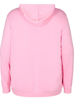 Sweatshirt med huva och ficka, Prism Pink, Packshot image number 1