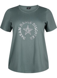 T-shirt från FLASH med tryck, Balsam Green Star
