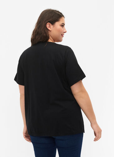FLASH - 2-pack t-shirtar med rund hals, Black/Black, Model image number 1