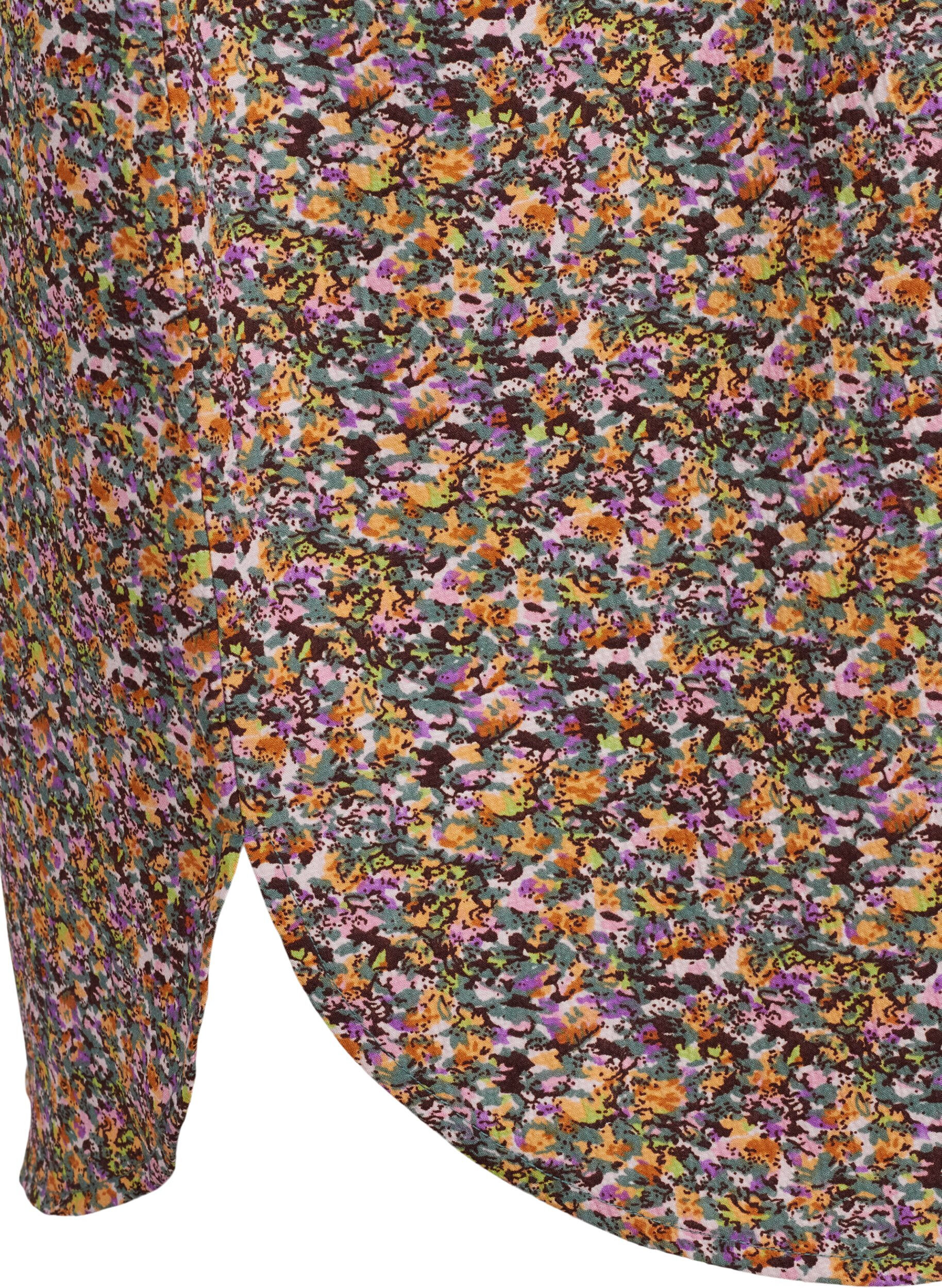 Zizzi FLASH - Skjortkl&auml;nning med tryck, Multi Ditsy, Packshot image number 3