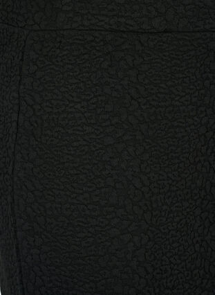 Kort kjol med textur, Black, Packshot image number 2
