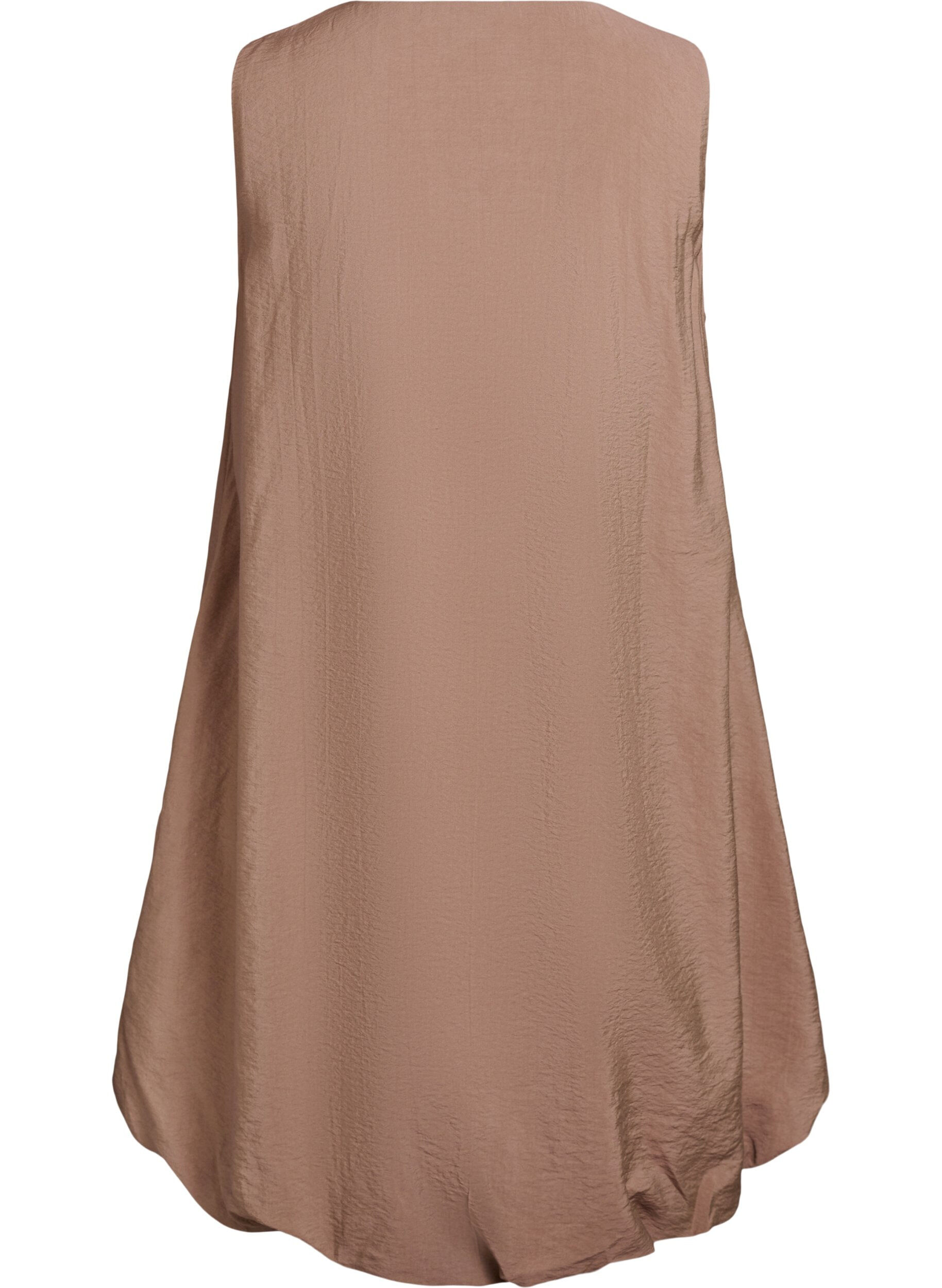 Zizzi Ballongkl&auml;nning i kn&auml;l&aring;ngd med fickor, Brun, Packshot image number 1