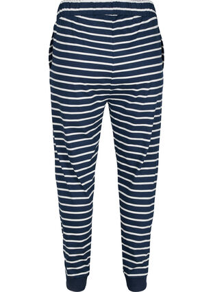 Pyjamasbyxor i bomull, Navy Blazer Stripe , Packshot image number 1