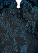 Omlottblus i jacquard med 3/4-ärmar, Black Blue, Packshot image number 2
