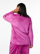 Velourblus med v-ringning, Boysenberry, Model image number 1
