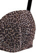 Formpressad BH med leopardmönstrad mesh, Brun, Packshot image number 2