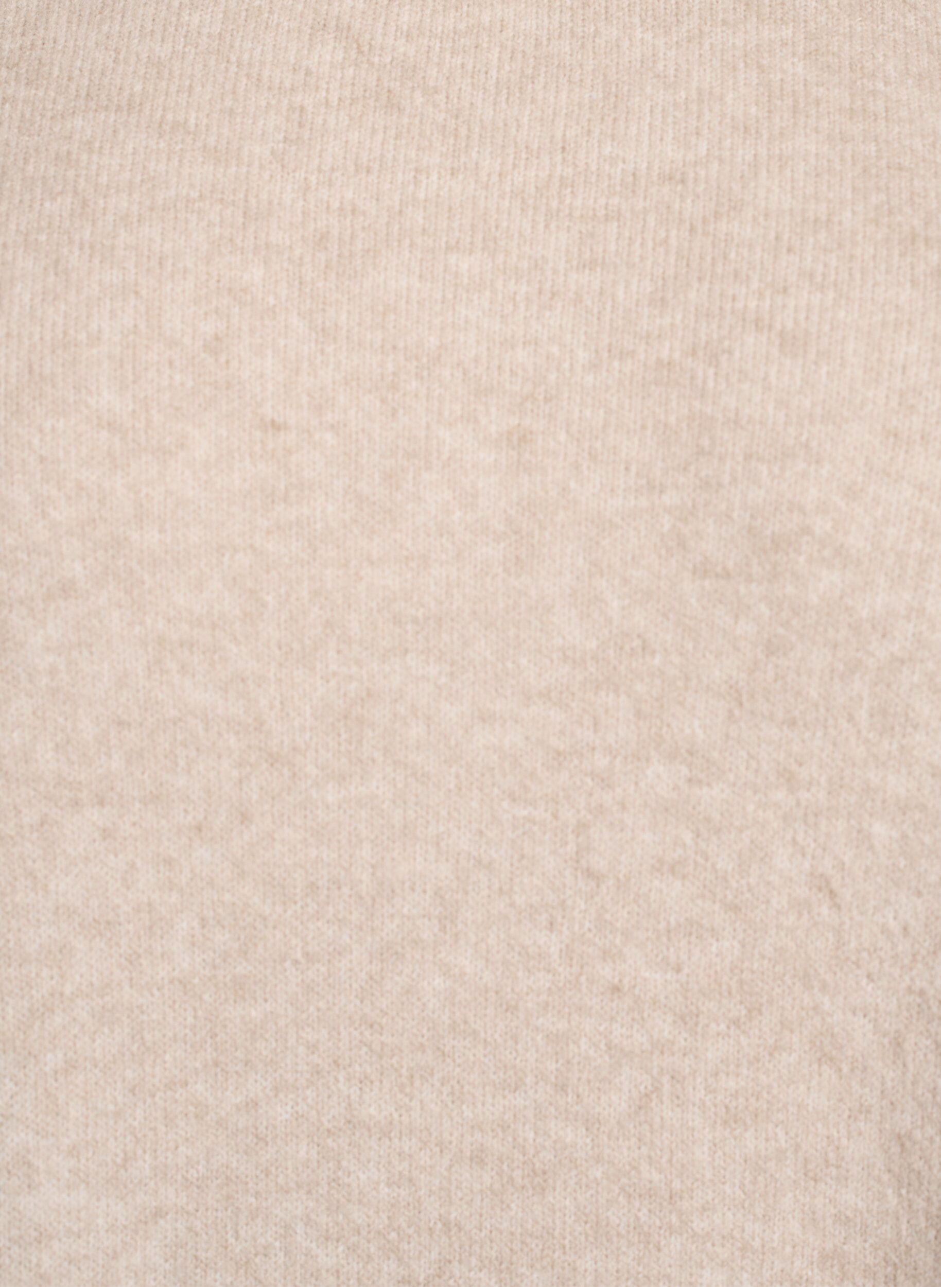 Zizzi Kort &auml;rml&ouml;s stickad kl&auml;nning, Beige, Packshot image number 2