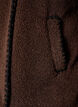 Teddyjacka med kontrastdetaljer, Brun, Packshot image number 2