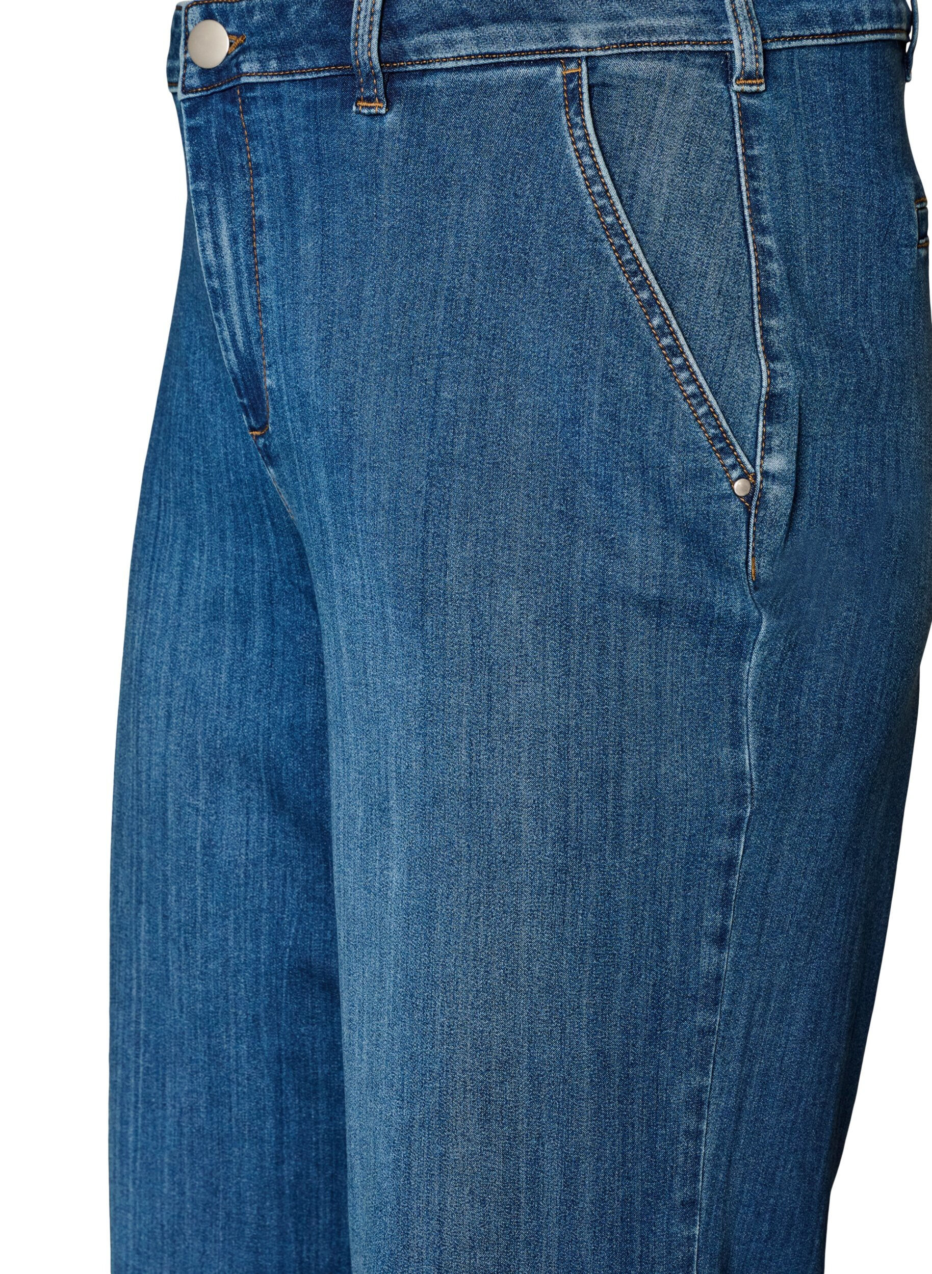 ZizziWide fit Myra-jeans med h&ouml;g midja, Bl&aring;, Packshot image number 2