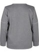 Sweatshirt med kontrastsömmar, Medium Grey Mél, Packshot image number 1