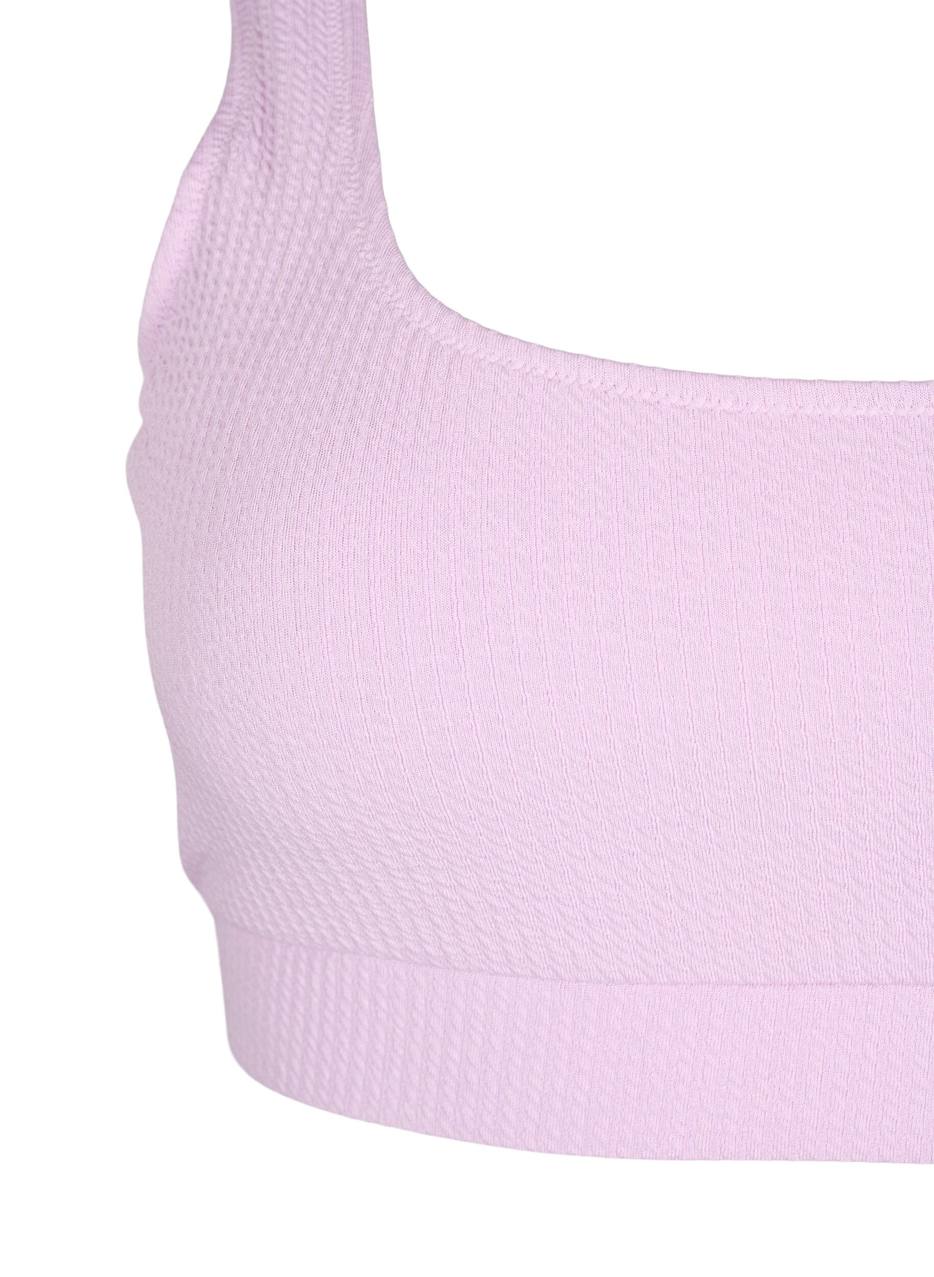 Zizzi Bikinitopp med crepe-struktur, Orchid Bouquet, Packshot image number 2