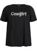 T-shirt med tryck, Svart, Packshot image number 0