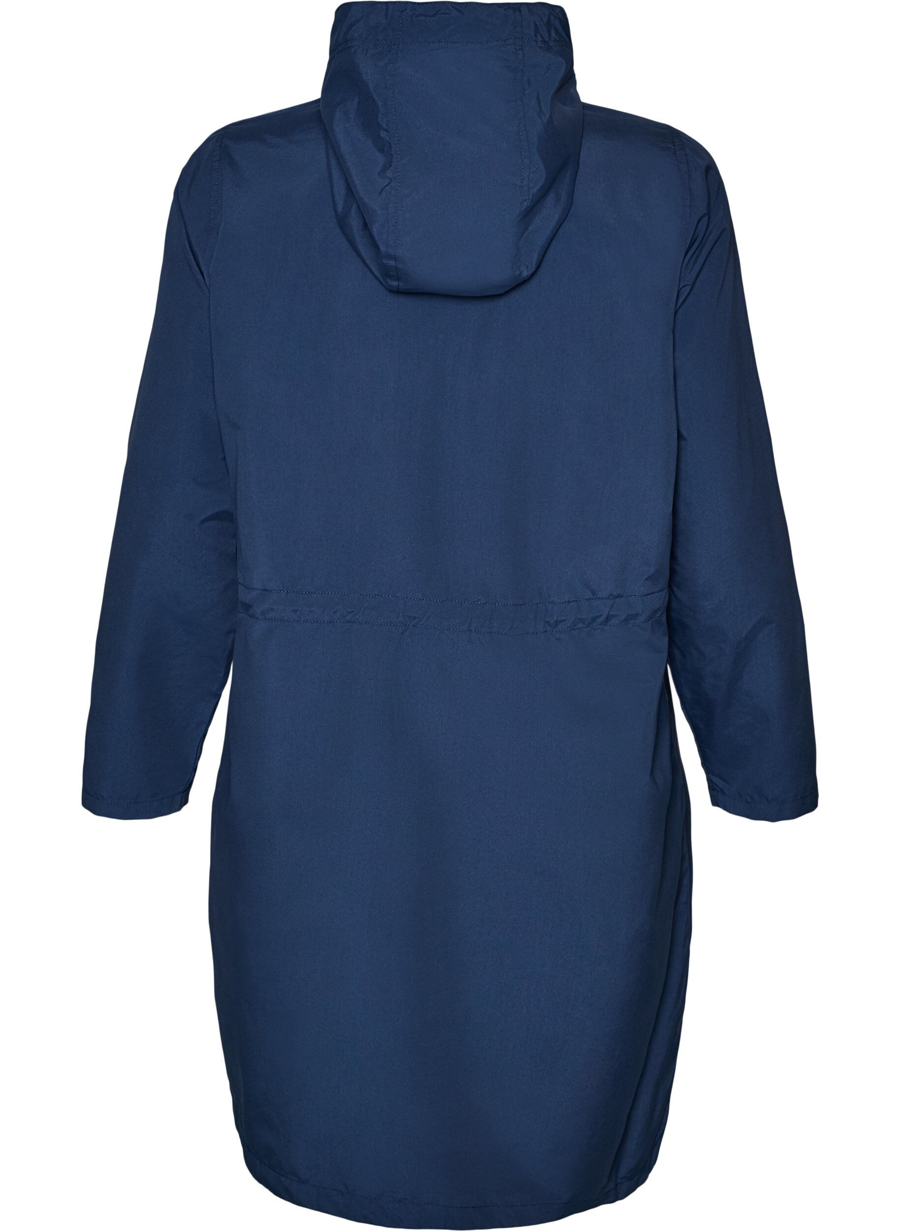 ZizziL&auml;ttviktig parkas med huva, Bl&aring;, Packshot image number 1