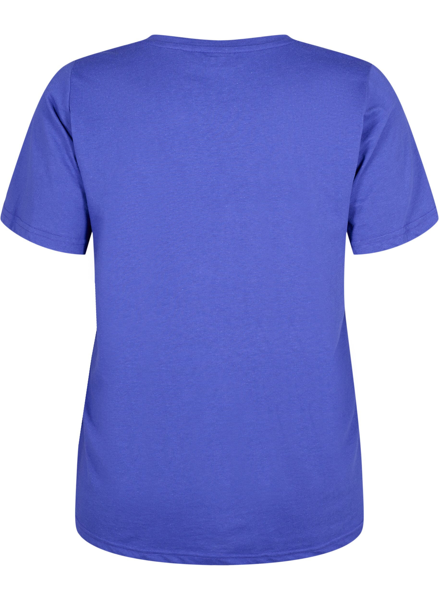 Zizzi FLASH - T-shirt med v-ringning, Royal Blue, Packshot image number 1
