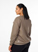 Sweatshirt med motiv, Walnut, Model image number 1