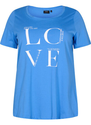 T-shirt i bomull med texttryck, Regatta LOVE, Packshot image number 0