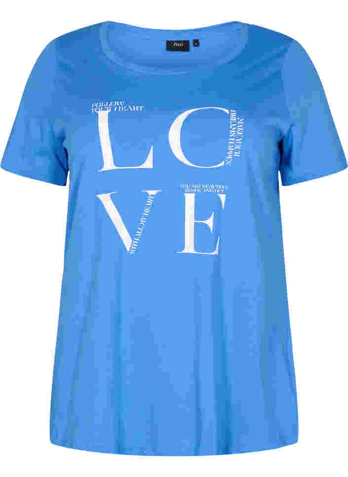 T-shirt i bomull med texttryck, Regatta LOVE, Packshot image number 0