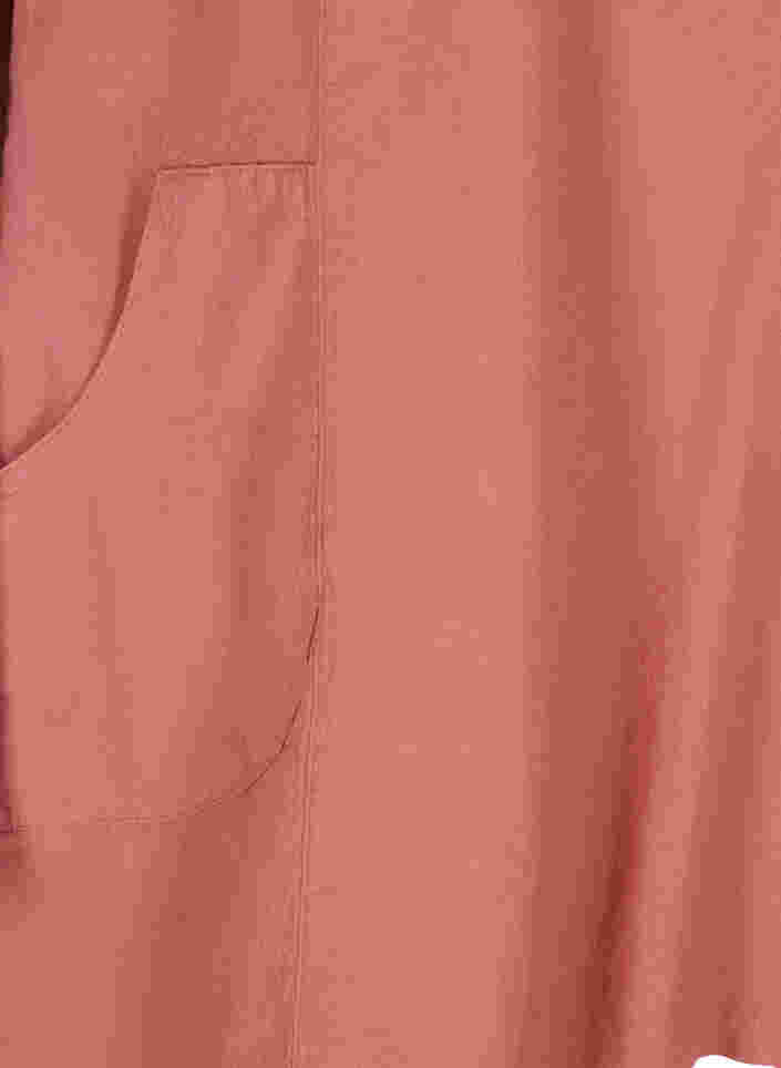 Kortärmad klänning i bomull, Canyon Rose , Packshot image number 3