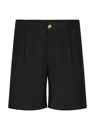Bermuda -shorts med hög midja, Black, Packshot image number 0