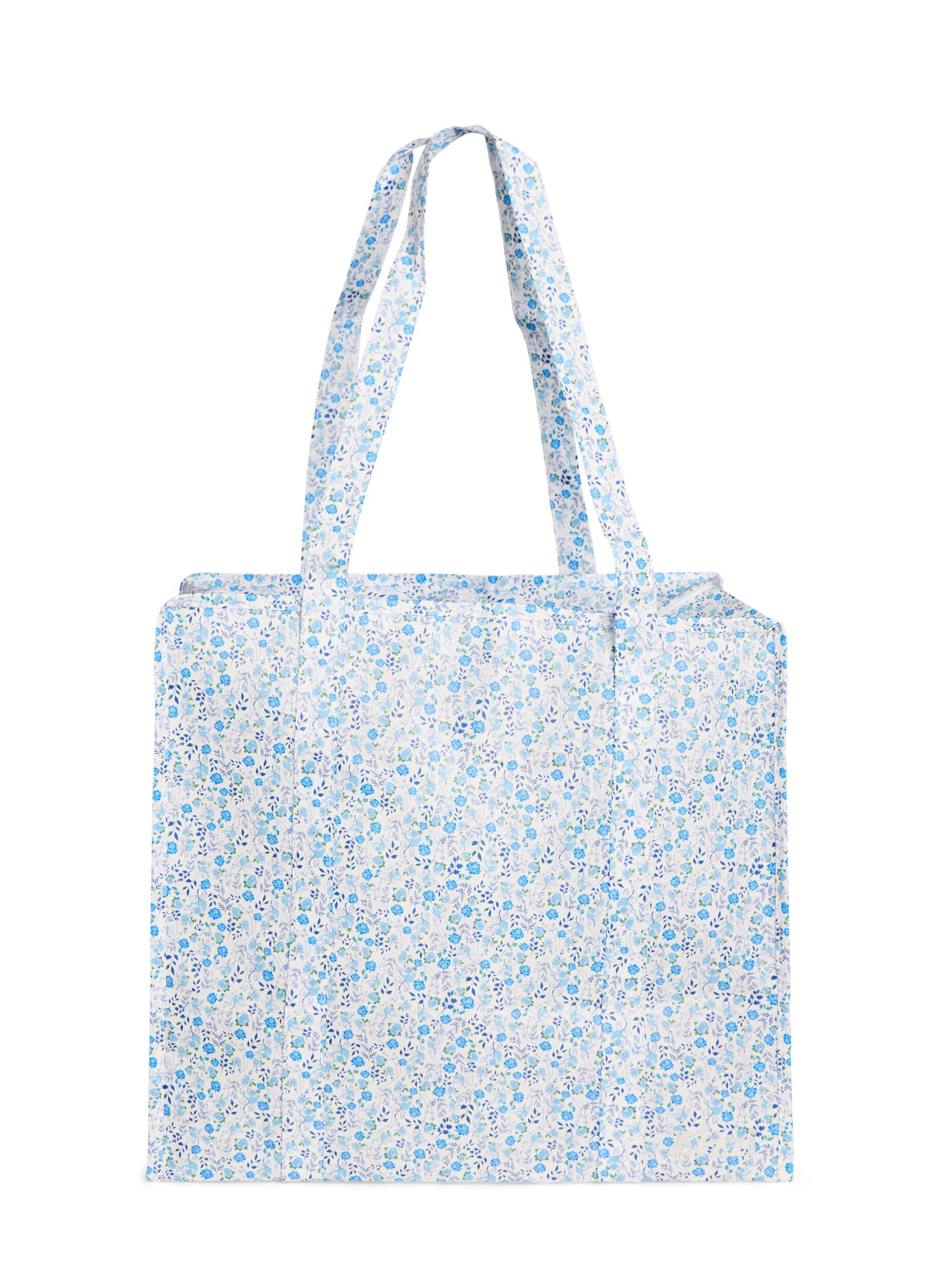 ZizziShoppingv&auml;ska med dragkedja, Bl&aring;, Packshot image number 0