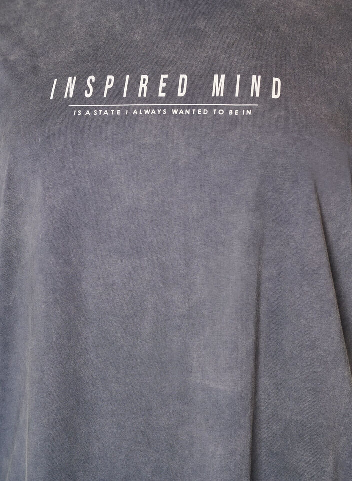 L&ouml;s t-shirtkl&auml;nning med tv&auml;ttad look, Gr&aring;, Packshot image number 2