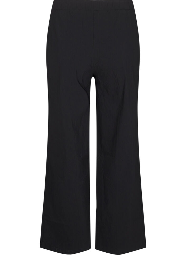 Vida byxor med resår i midjan, Svart, Packshot image number 1