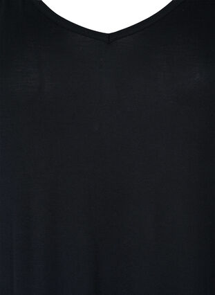 Lång strandklänning i viskos, Black, Packshot image number 2