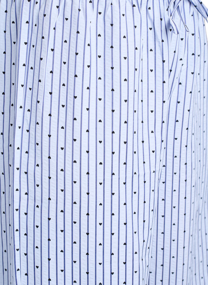 L&ouml;sa pyjamasbyxor i seersucker med h&ouml;g midja, Bl&aring;, Packshot image number 2