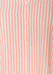 Blus i linne och viskos med v-ringning, Orange, Packshot image number 2