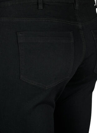 Emily-jeans med smal passform och normal midja, Black, Packshot image number 3