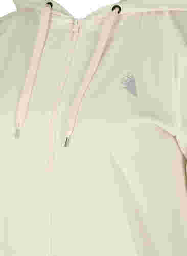 Luvtröja med fickor och dragkedja, Light Gray, Packshot image number 2