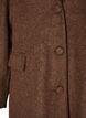 Kappa i ullblandning med slag och knappar, Brun, Packshot image number 2