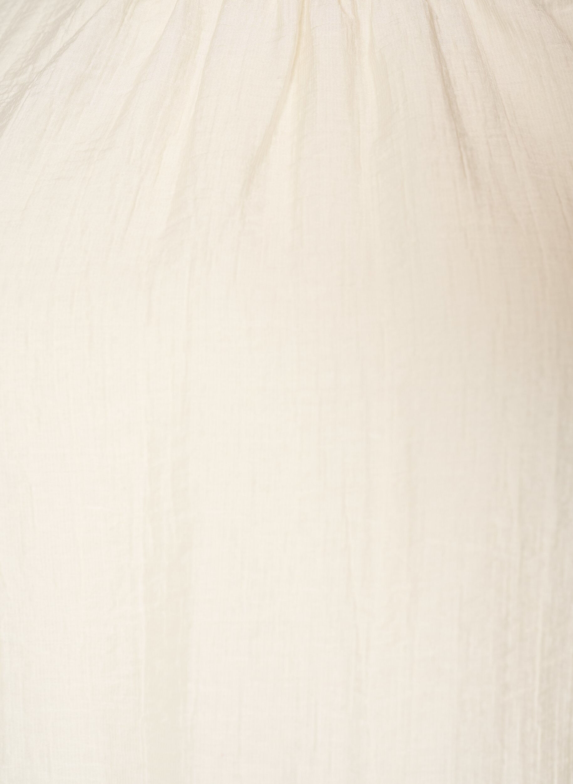 ZizziBlus med volanger och ballongform, Vanilla, Packshot image number 2