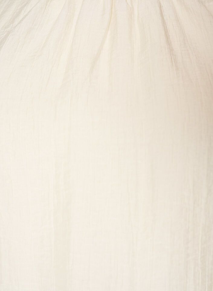Blus med volanger och ballongform, Vanilla, Packshot image number 2