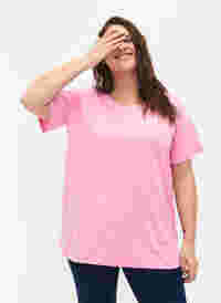 FLASH - T-shirt med rund hals, Begonia Pink, Model
