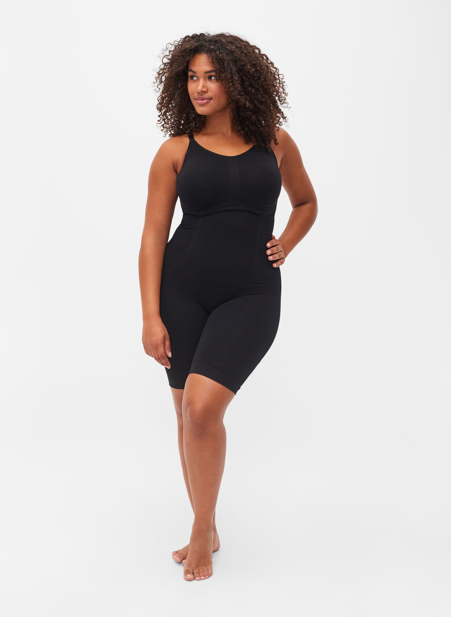 Zizzi Shape-bodysuit, Svart, Model image number 1