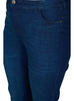 Super slim Amy jeans med hög midja, Dark blue, Packshot image number 2