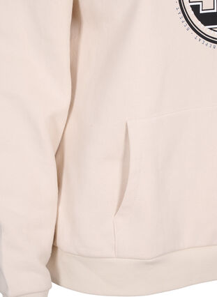 Sweatshirt med huva och ficka, Lilac Ash, Packshot image number 3