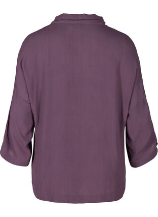 Viskosskjorta med 3/4 ärmar, Vintage Violet, Packshot image number 1