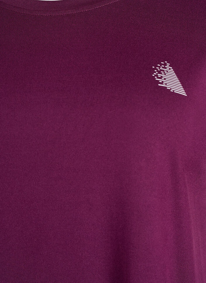 Enf&auml;rgad tr&auml;nings-T-shirt, Lila, Packshot image number 2