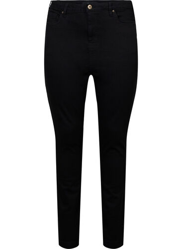 Bea jeans med super slim fit och extra hög midja, Black, Packshot image number 0