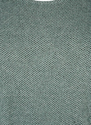 Melange blus med rund hälsning och långa ärmar, Green Bay, Packshot image number 2