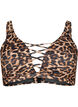 Bikini-bh med leopardtryck och korsade band, Autentic Leopard, Packshot image number 0