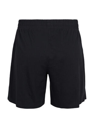 Lösa shorts med fickor, Black, Packshot image number 1