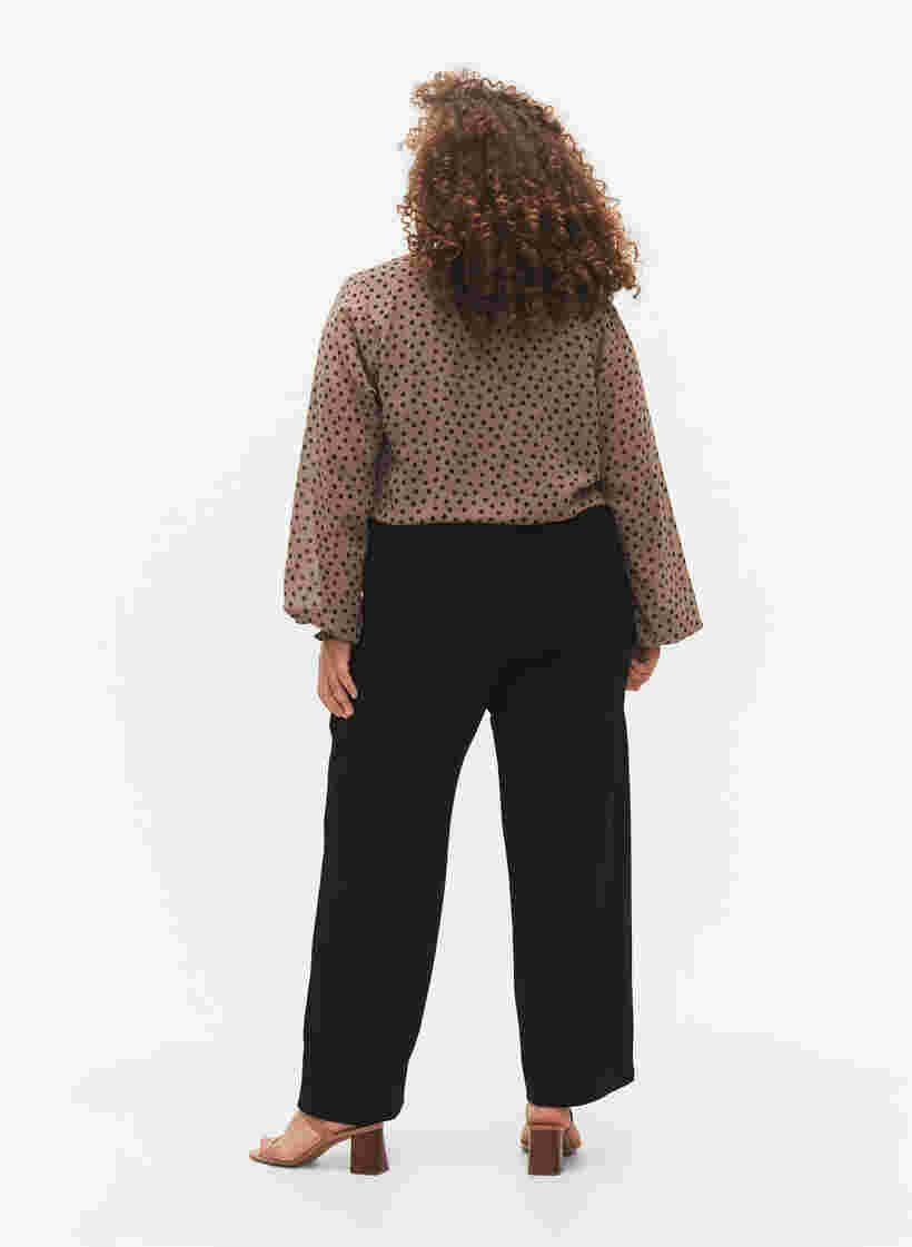 Löst sittande byxor med fickor, Black, Model image number 1