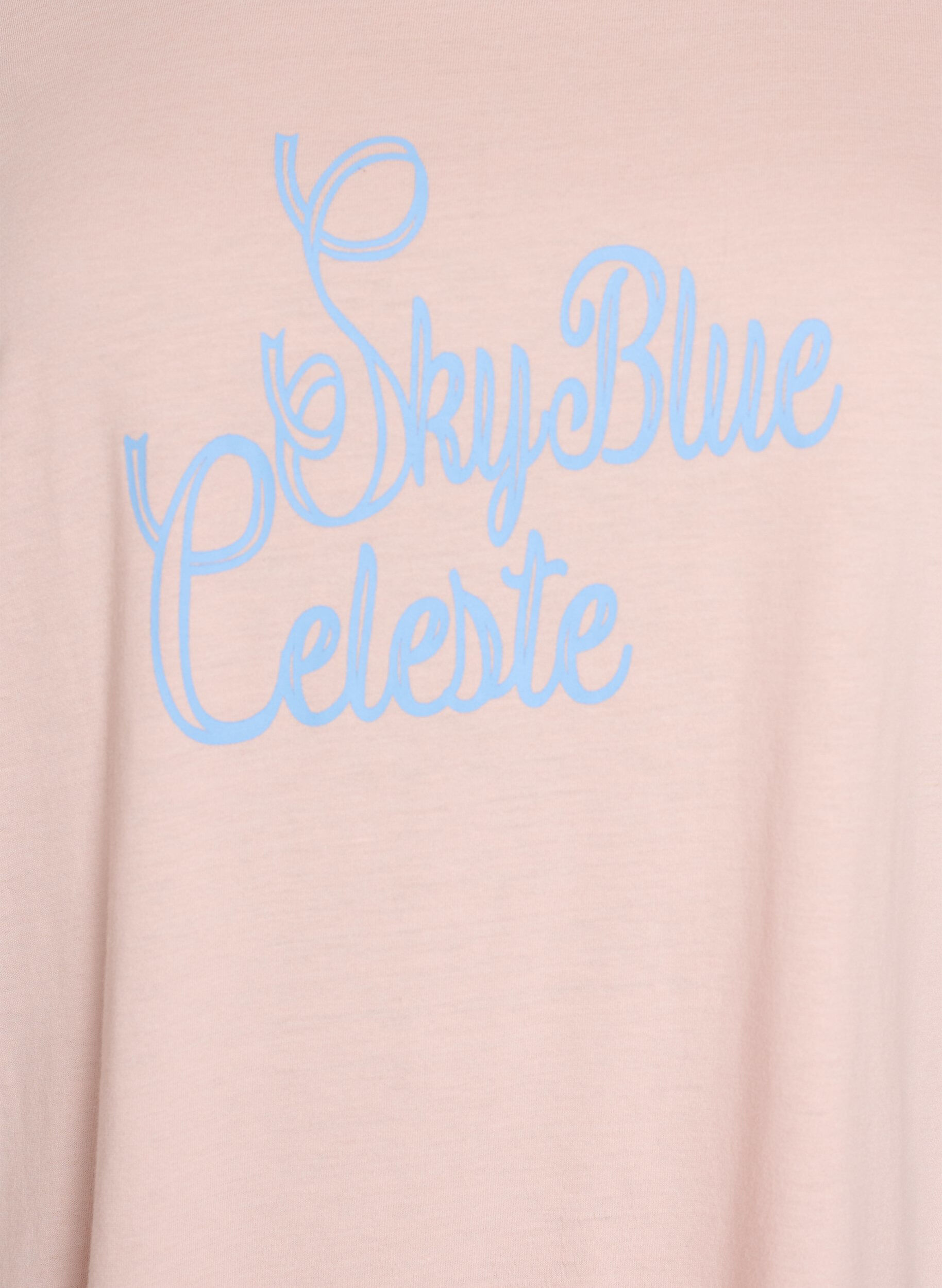 ZizziT-shirt med tryck, Rosa, Packshot image number 2