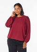 Blus med glitter, M&ouml;rk Bordeaux, Model image number 0