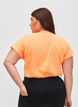 Neonfärgad bomulls t-shirt, Orange, Model image number 2